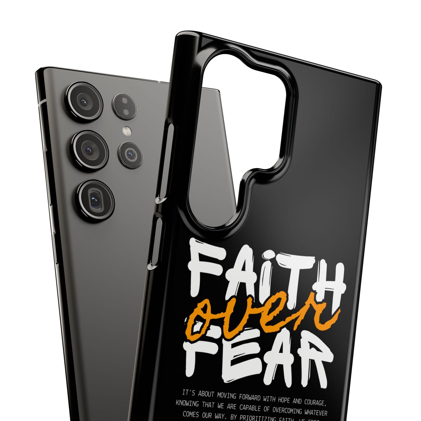 Faith Over Fear Phone Case — Christian Inspirational Snap Case