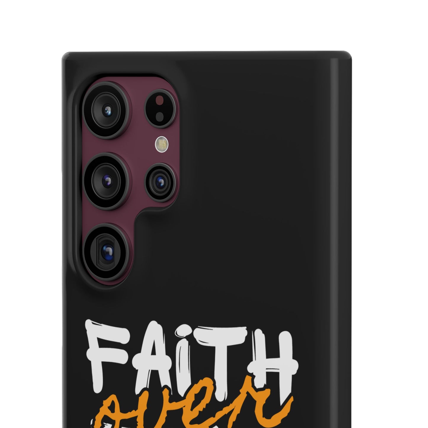 Faith Over Fear Phone Case — Christian Inspirational Snap Case