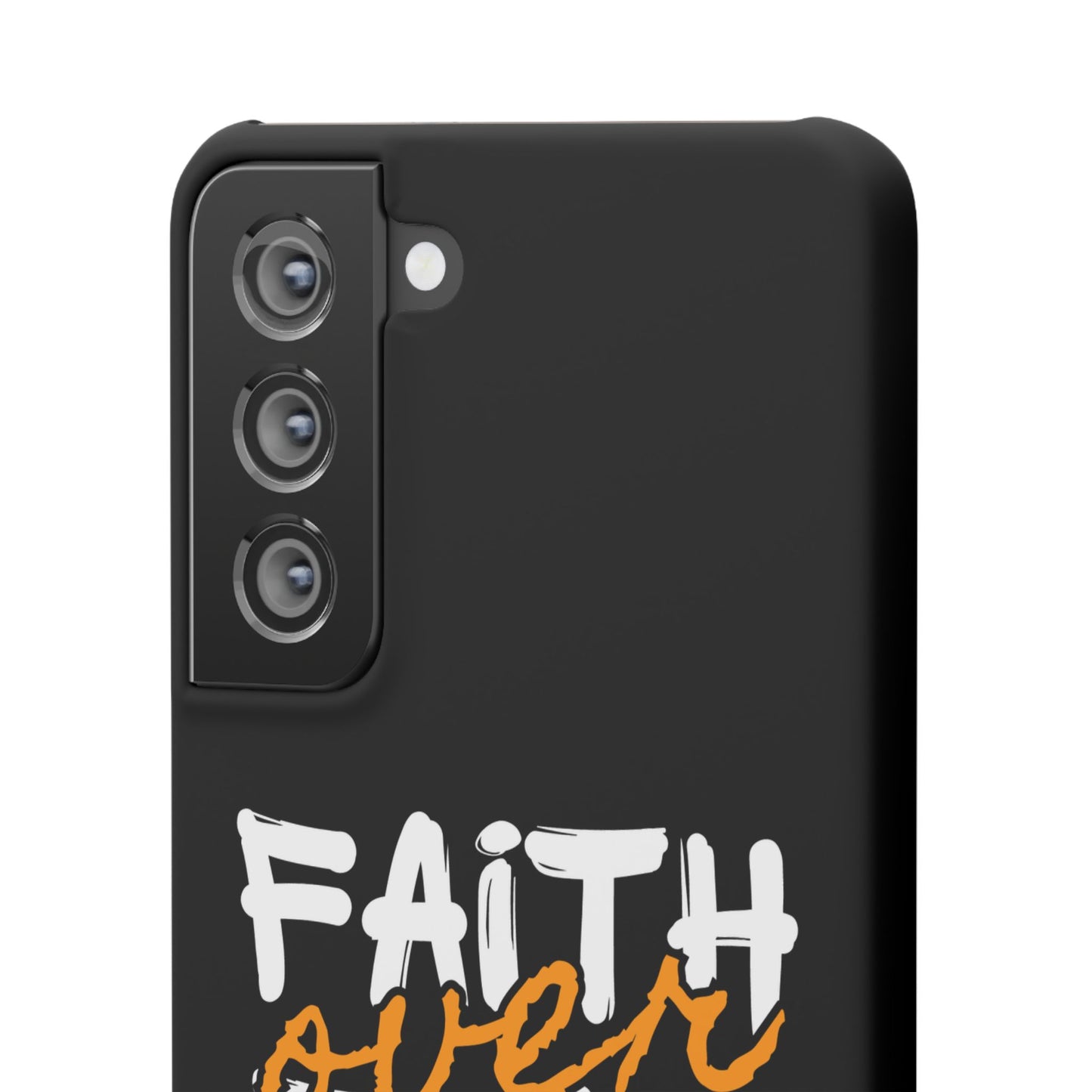 Faith Over Fear Phone Case — Christian Inspirational Snap Case