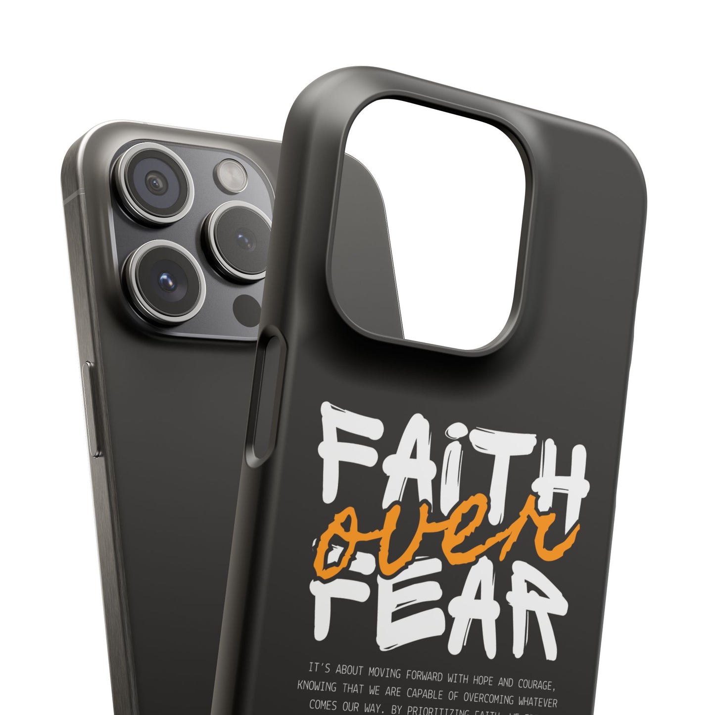 Faith Over Fear Phone Case — Christian Inspirational Snap Case