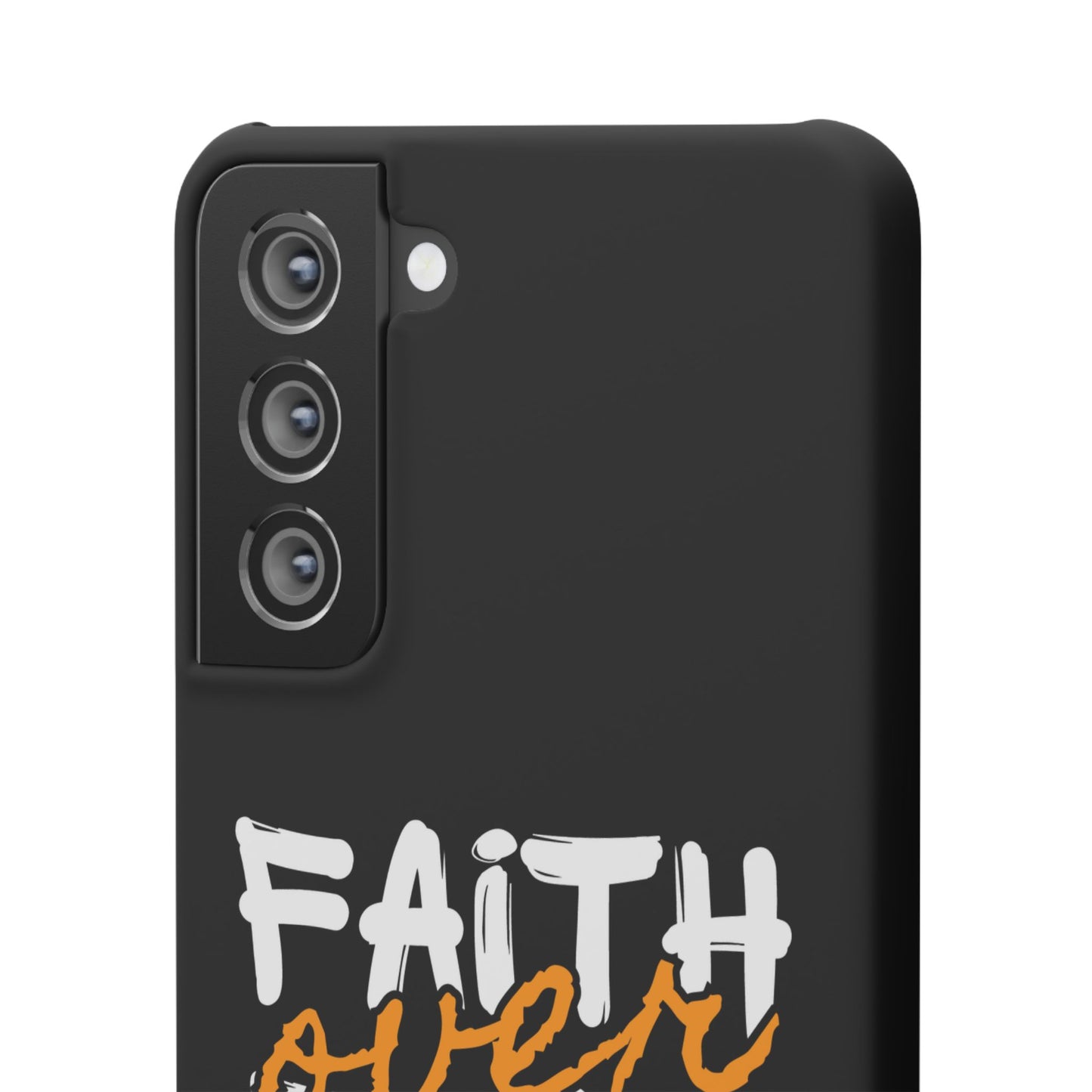 Faith Over Fear Phone Case — Christian Inspirational Snap Case
