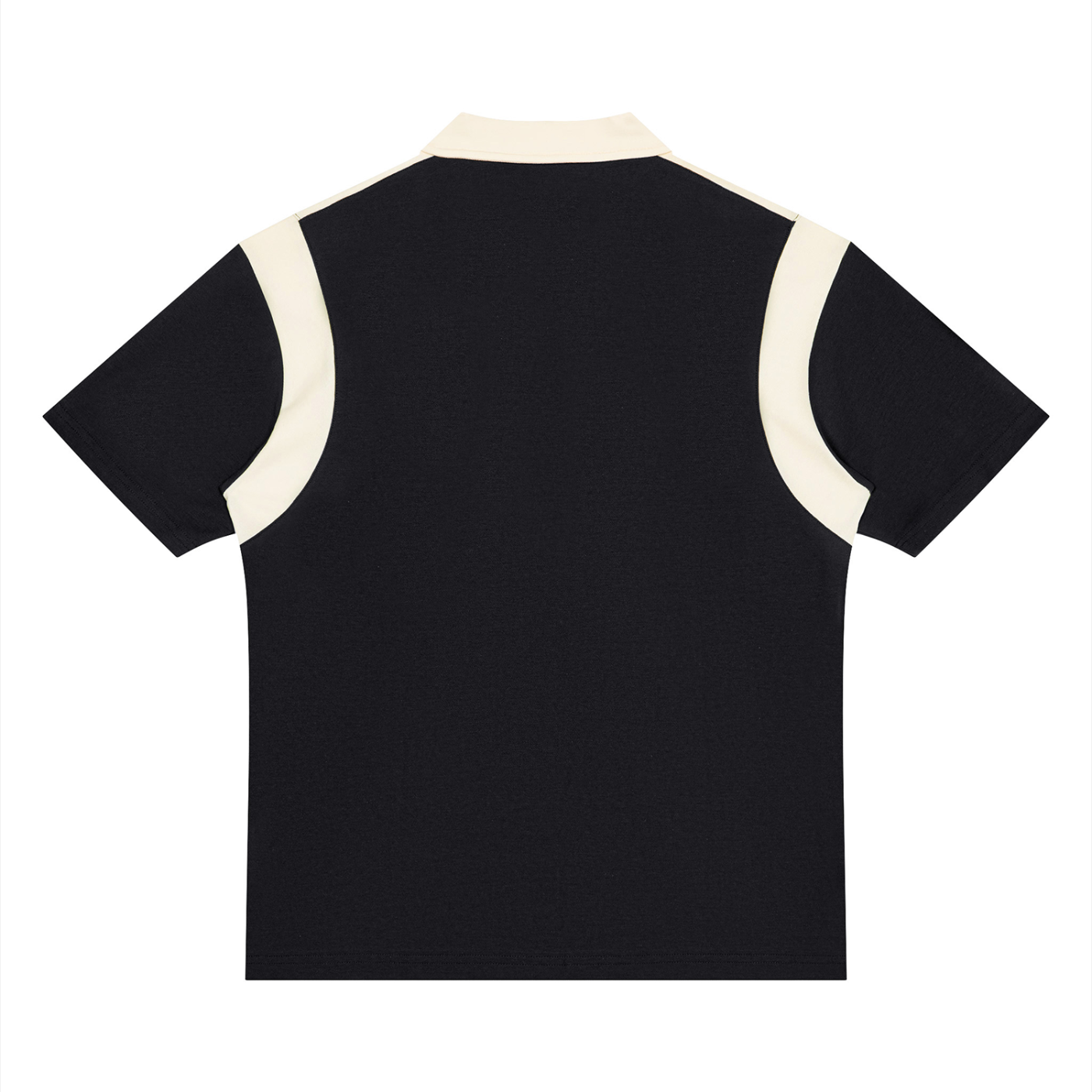 Established Color Block Quarter Zip Polo Shirt