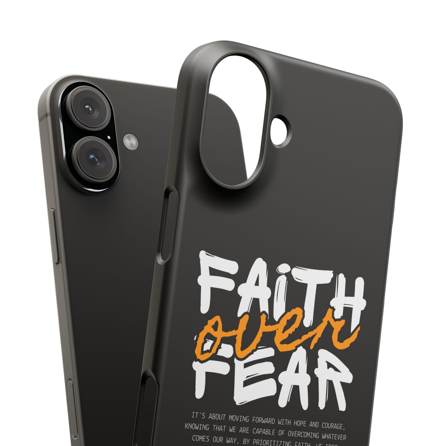 Faith Over Fear Phone Case — Christian Inspirational Snap Case