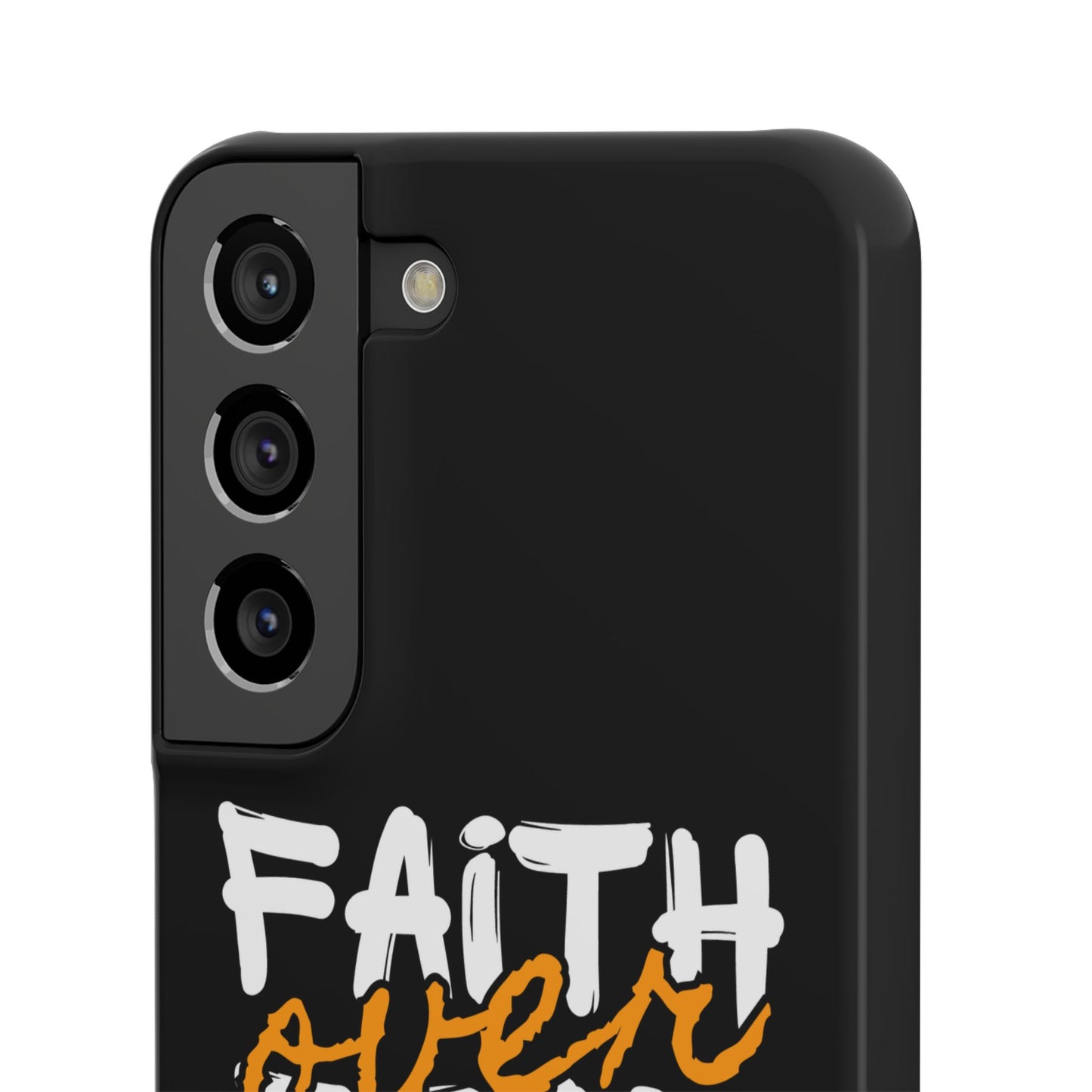 Faith Over Fear Phone Case — Christian Inspirational Snap Case