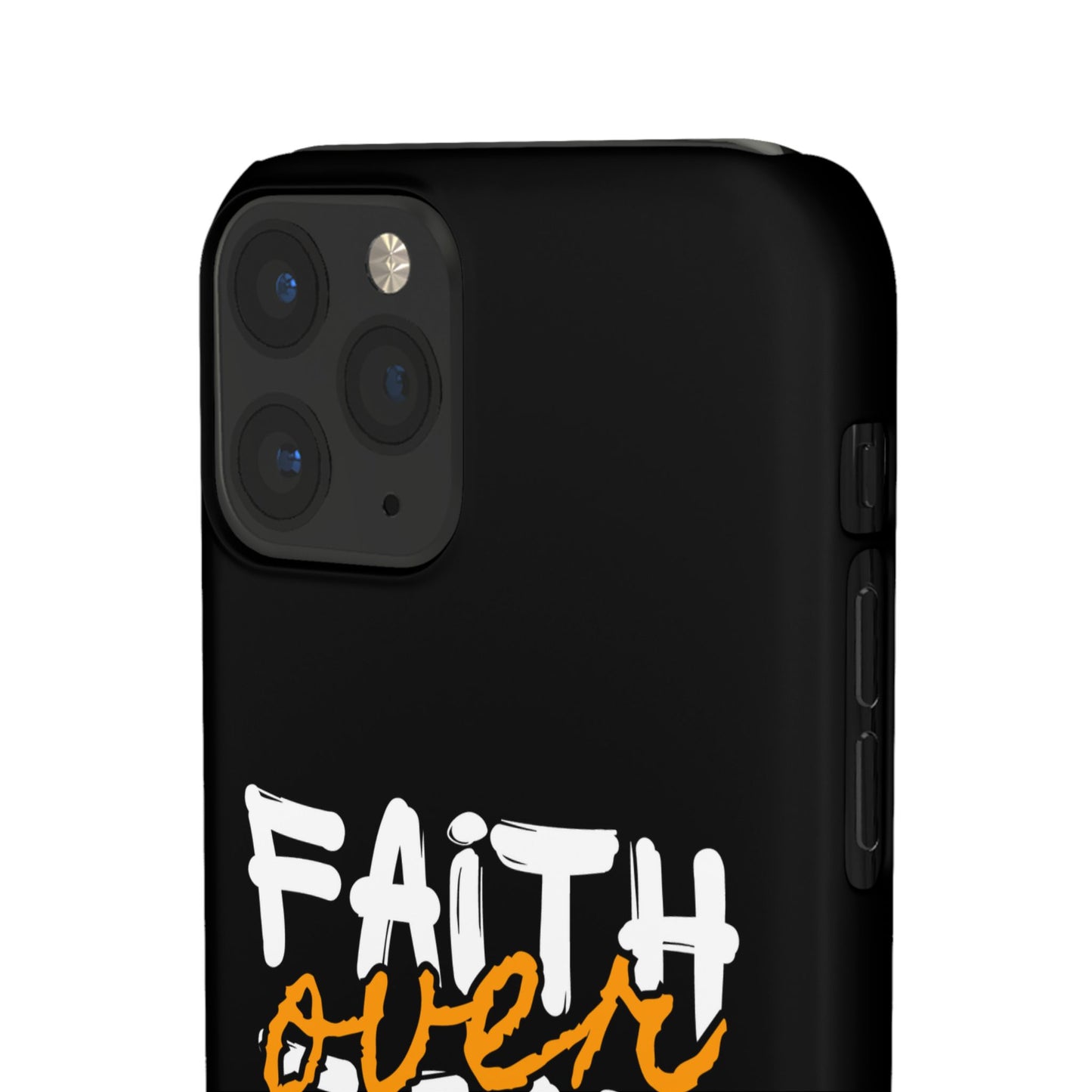 Faith Over Fear Phone Case — Christian Inspirational Snap Case