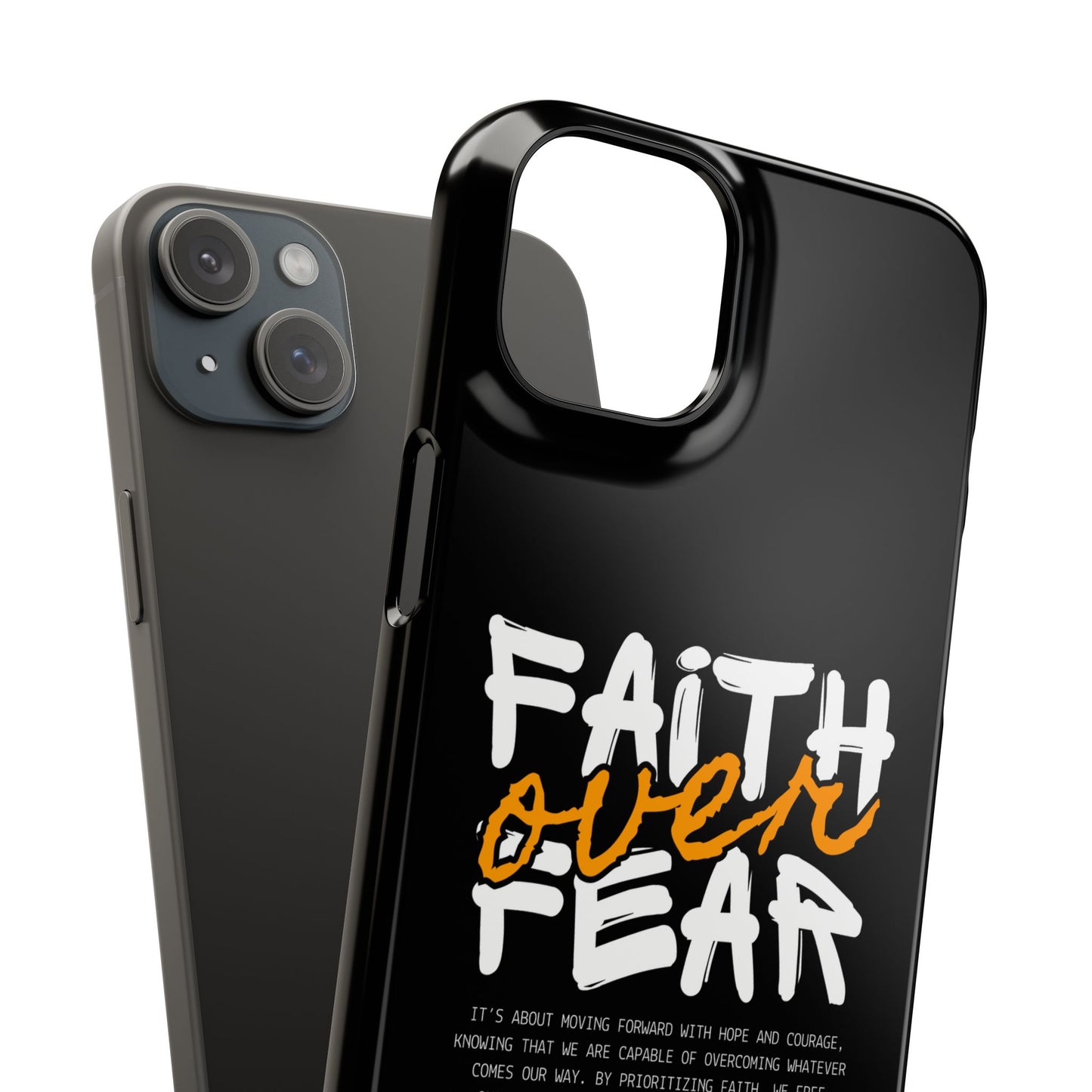 Faith Over Fear Phone Case — Christian Inspirational Snap Case