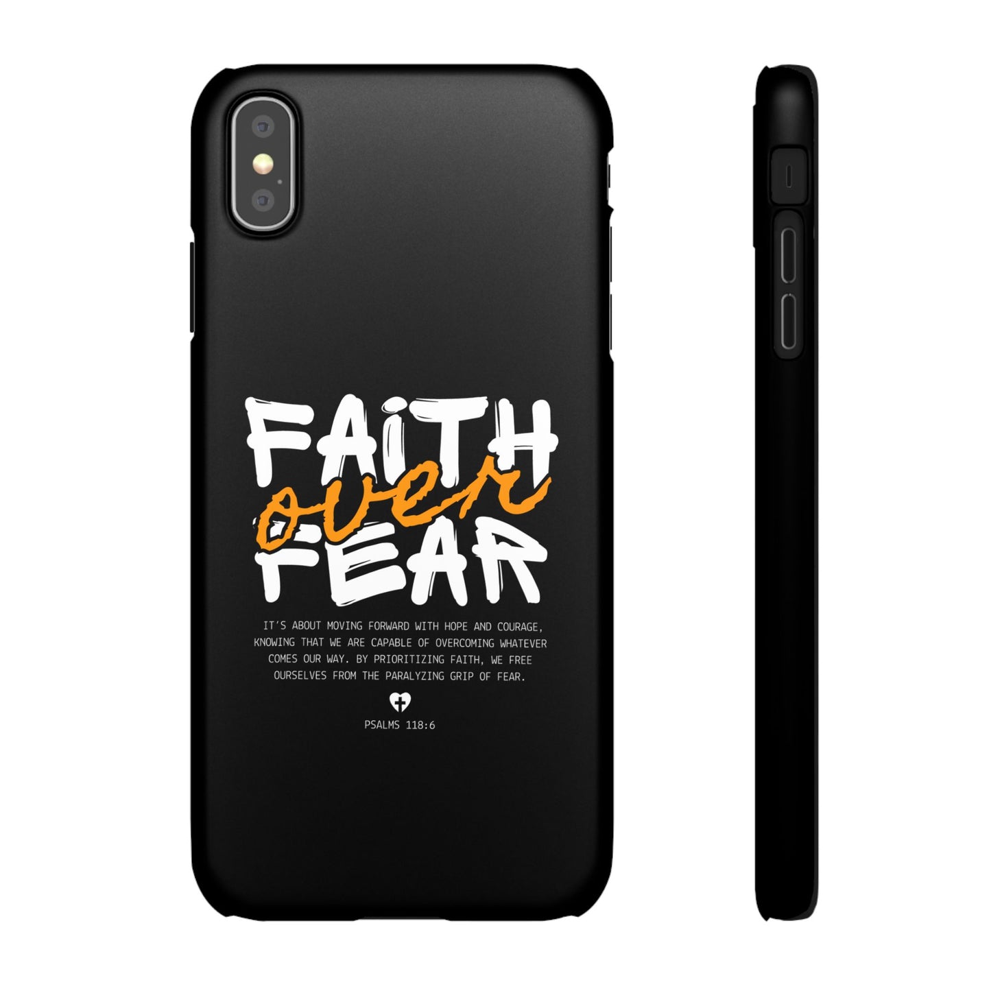 Faith Over Fear Phone Case — Christian Inspirational Snap Case
