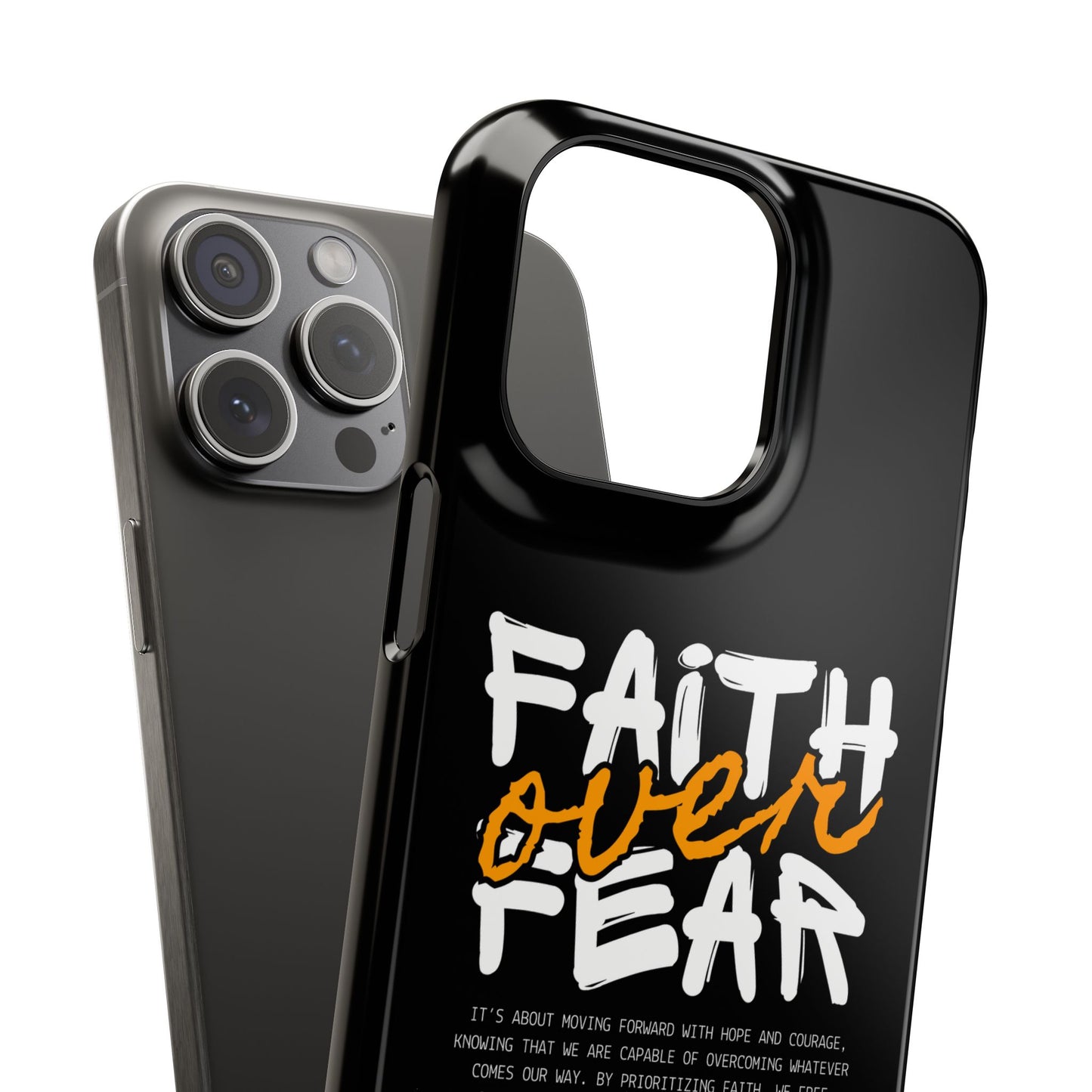 Faith Over Fear Phone Case — Christian Inspirational Snap Case