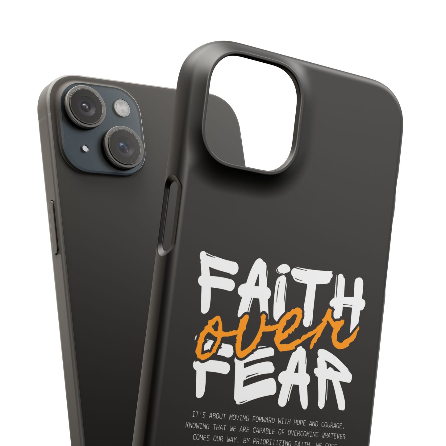 Faith Over Fear Phone Case — Christian Inspirational Snap Case