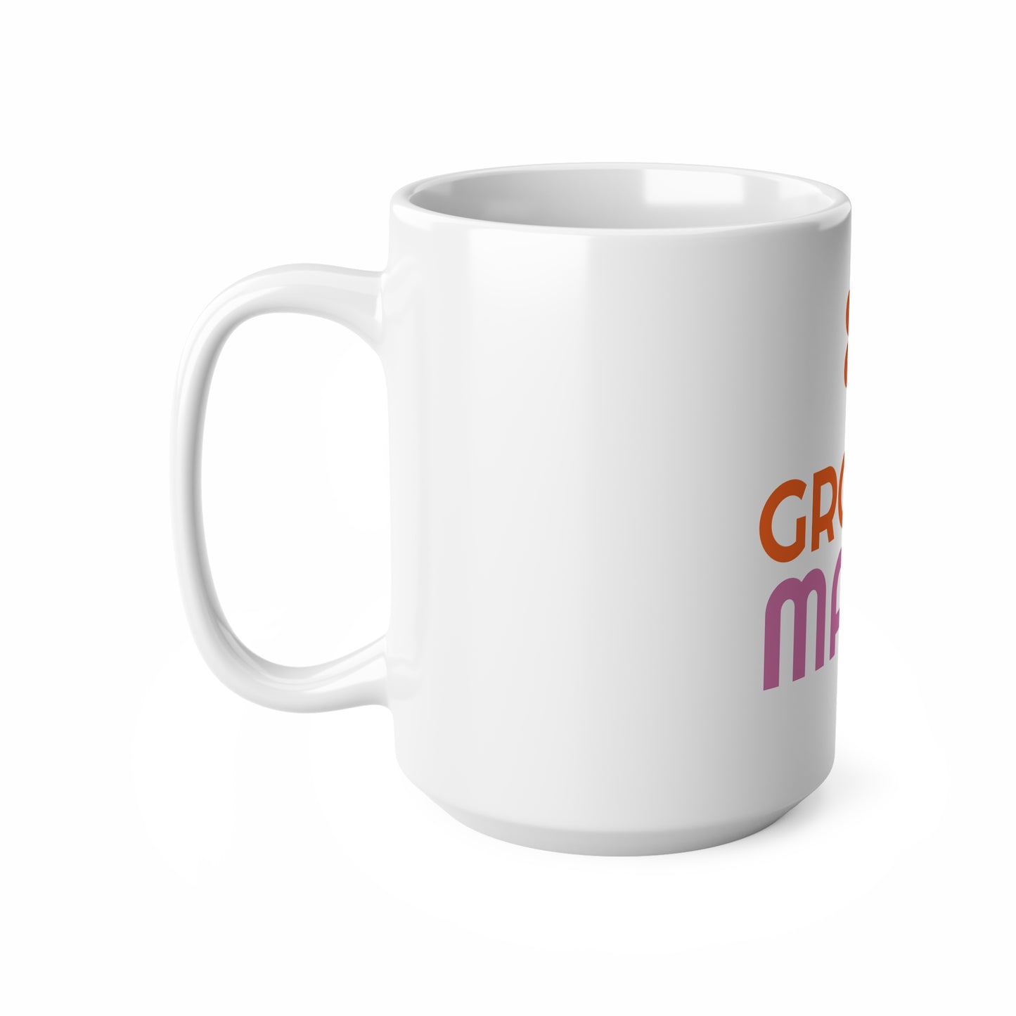 Groovy Mama Ceramic Coffee Mug — Retro Flower 11oz & 15oz