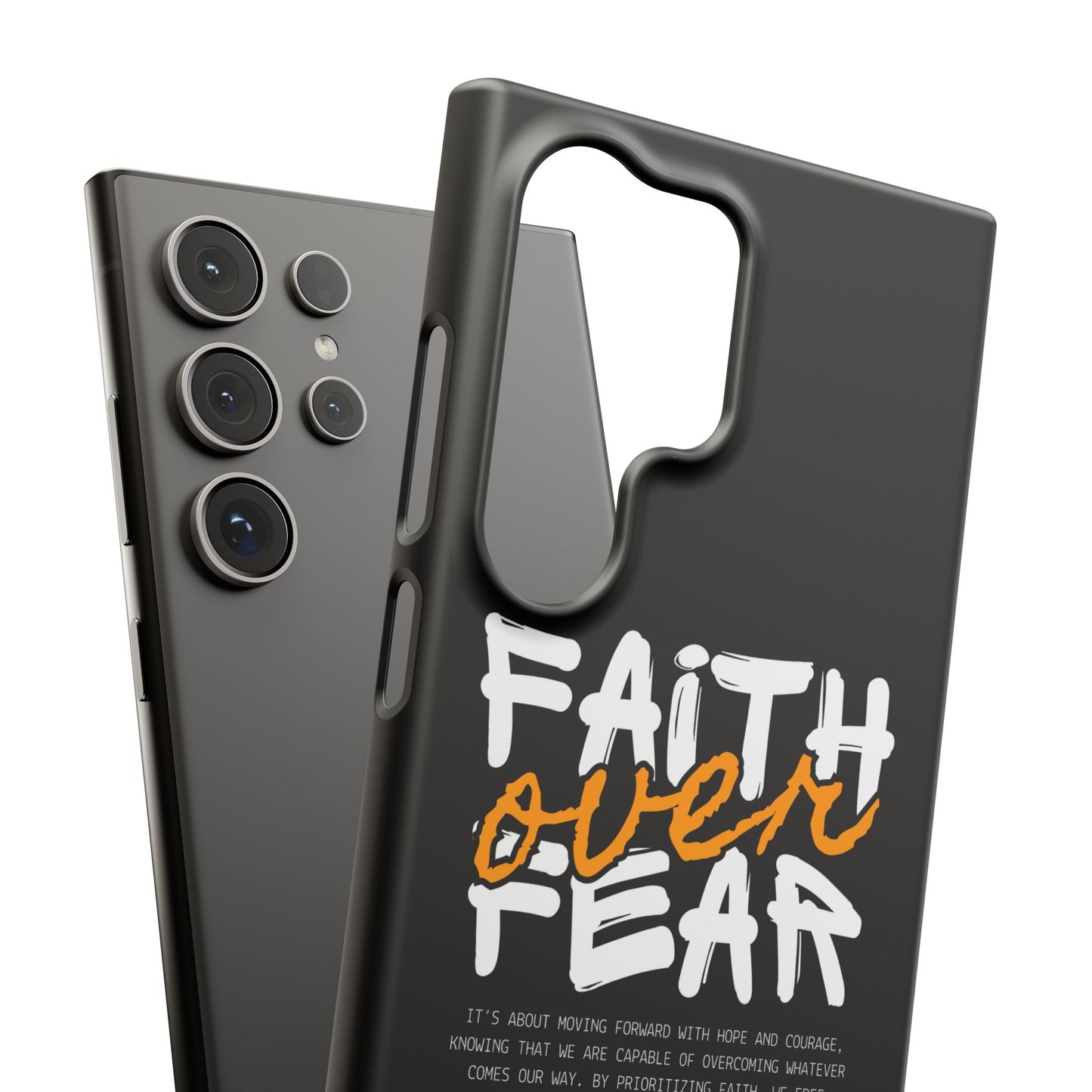 Faith Over Fear Phone Case — Christian Inspirational Snap Case