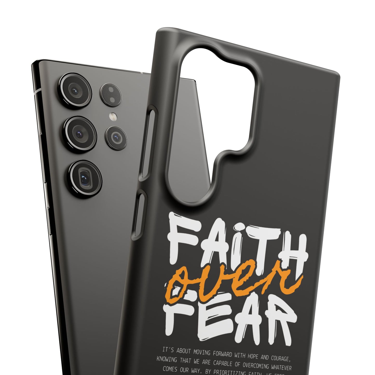 Faith Over Fear Phone Case — Christian Inspirational Snap Case