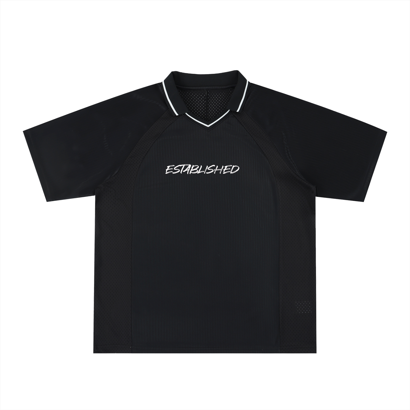 Striped V-Neck Soccer Jersey