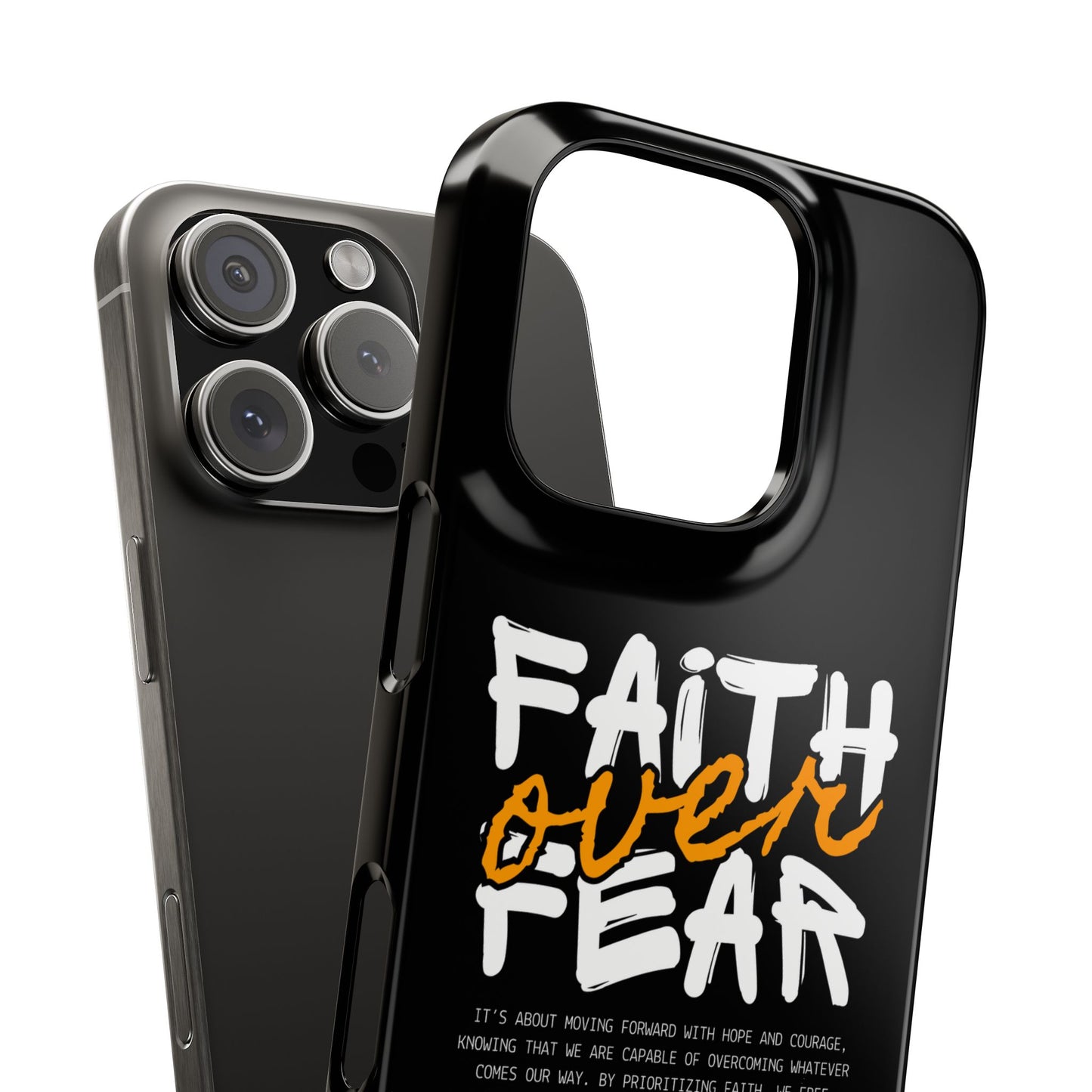 Faith Over Fear Phone Case — Christian Inspirational Snap Case