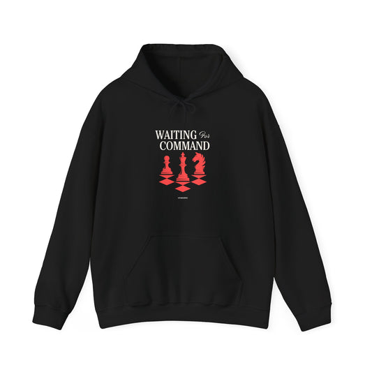 Chess Pieces Hoodie — Minimal Red Chess Design for Players & Fans