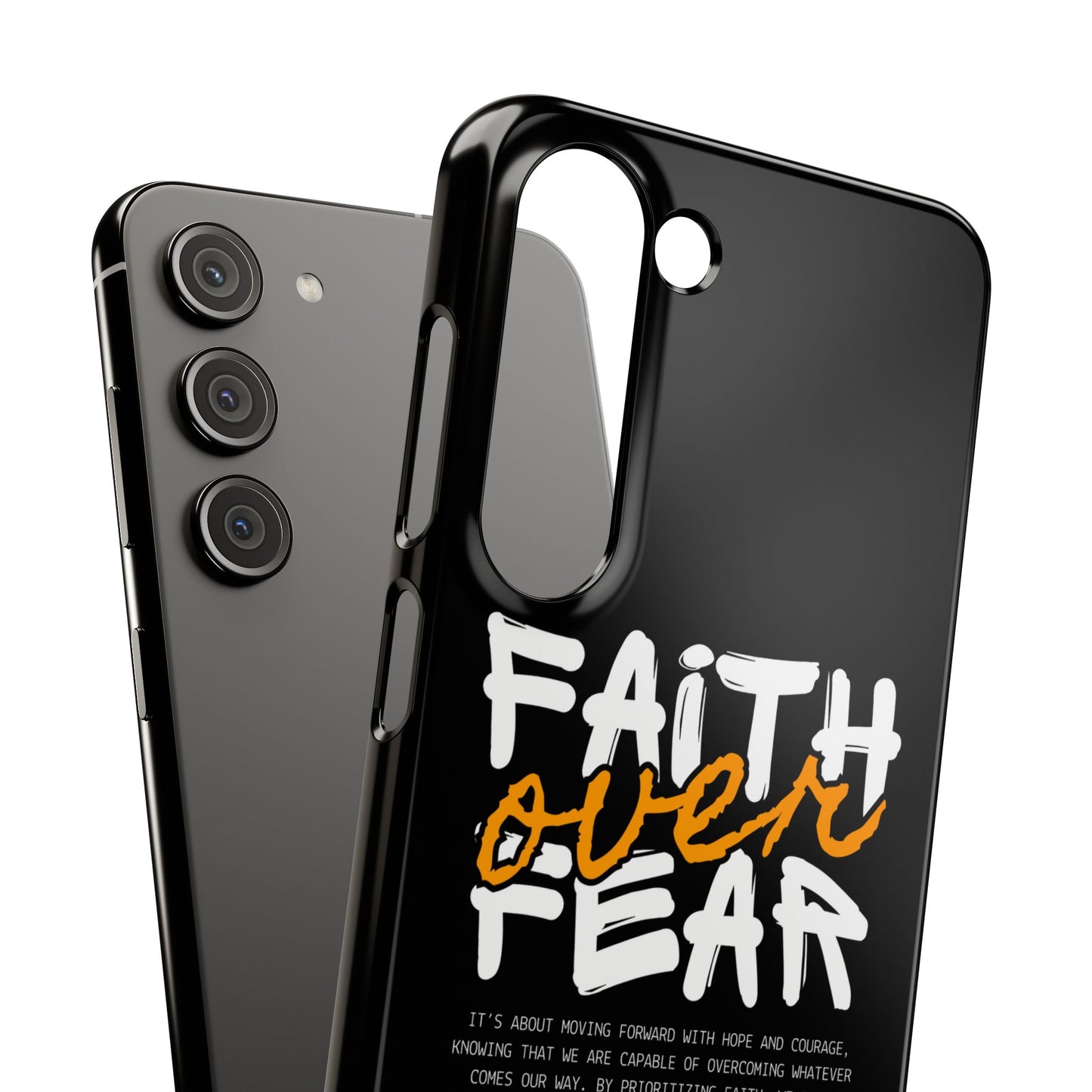 Faith Over Fear Phone Case — Christian Inspirational Snap Case