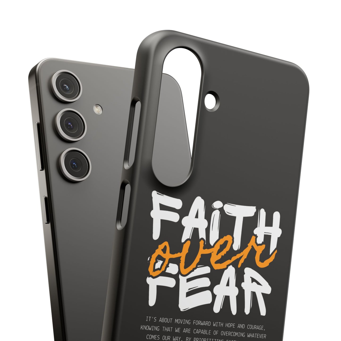 Faith Over Fear Phone Case — Christian Inspirational Snap Case