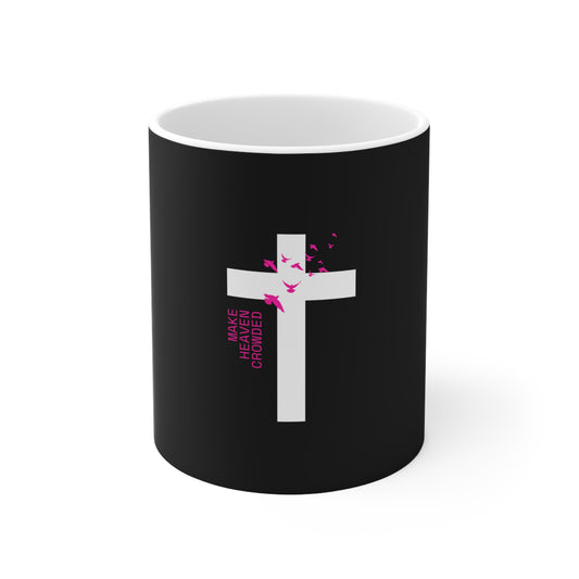 Inspirational Ceramic Coffee Mug – 'Wake Haven Crowned' Design – Perfect Gift for Faith and Motivation Lovers