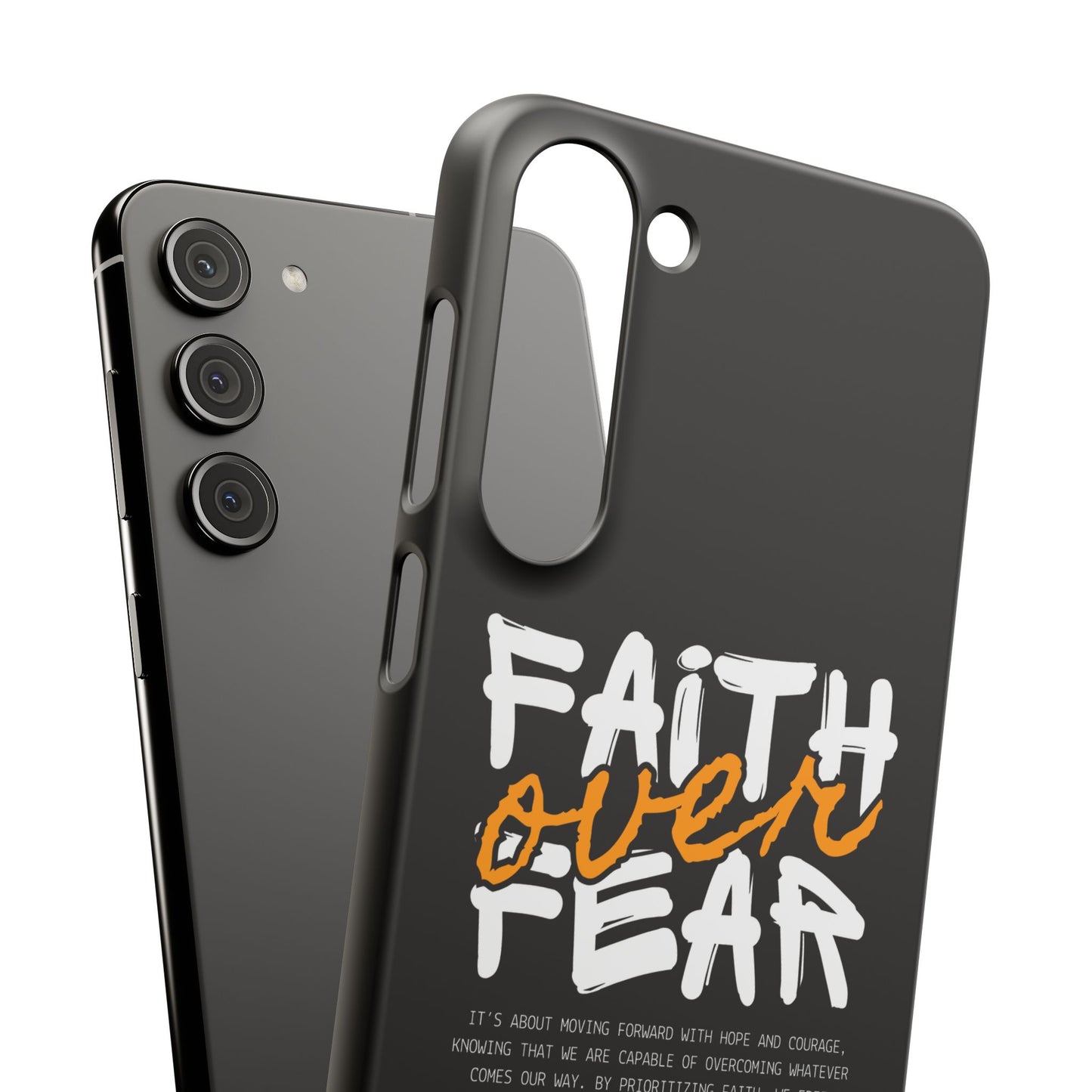 Faith Over Fear Phone Case — Christian Inspirational Snap Case