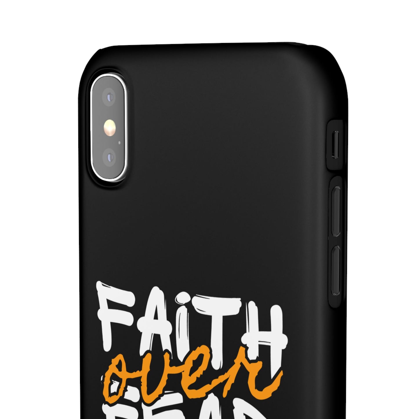 Faith Over Fear Phone Case — Christian Inspirational Snap Case