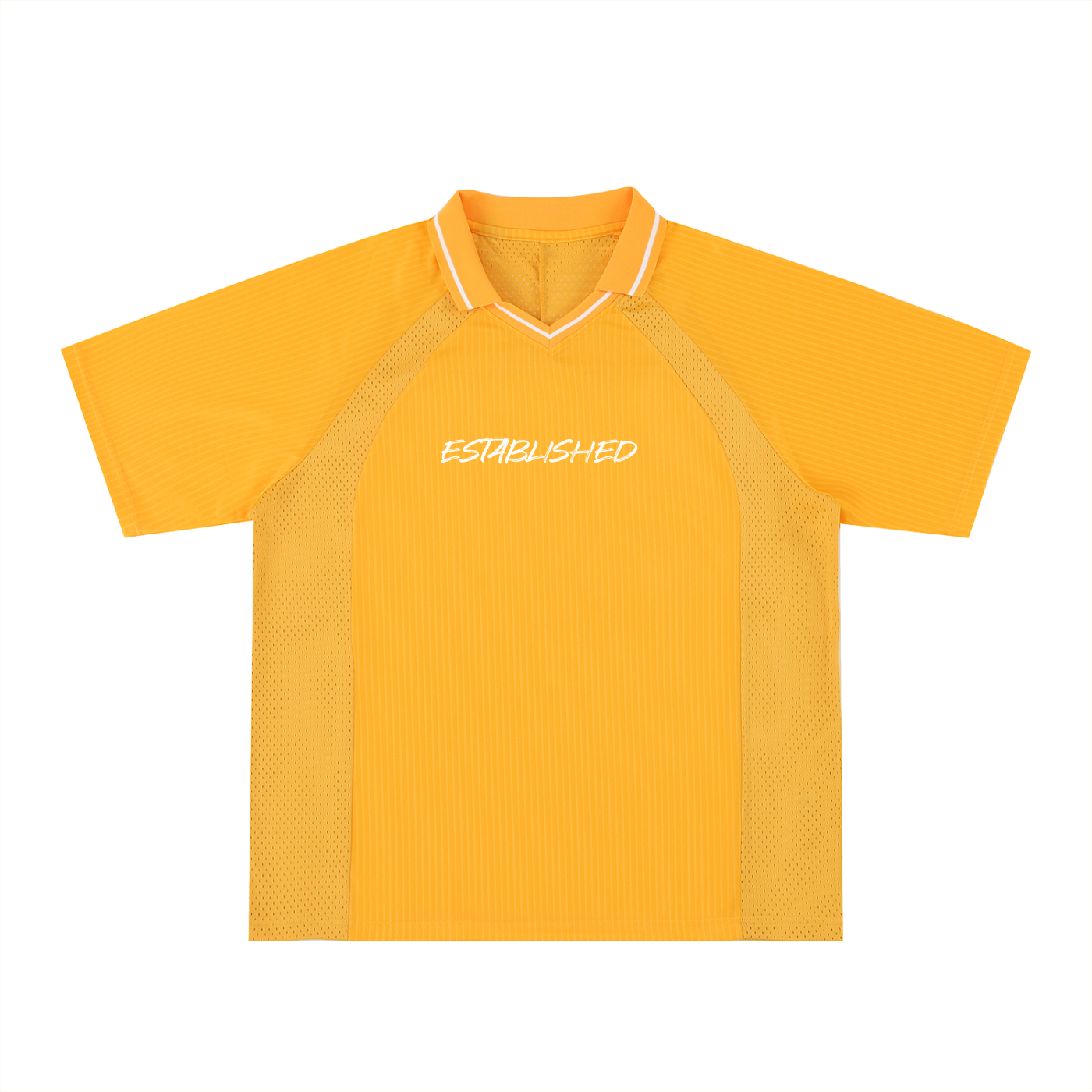 Striped V-Neck Soccer Jersey