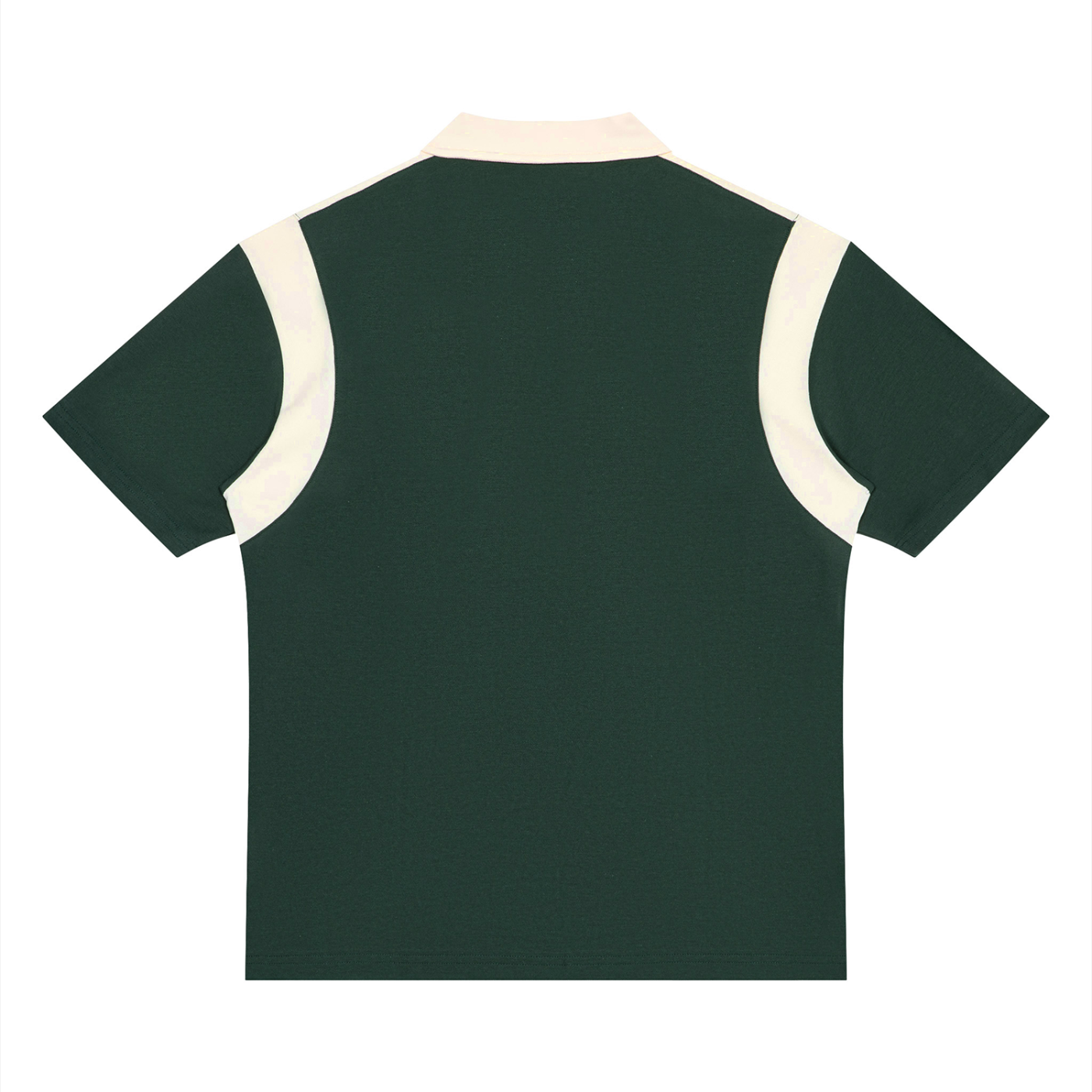 Established Color Block Quarter Zip Polo Shirt