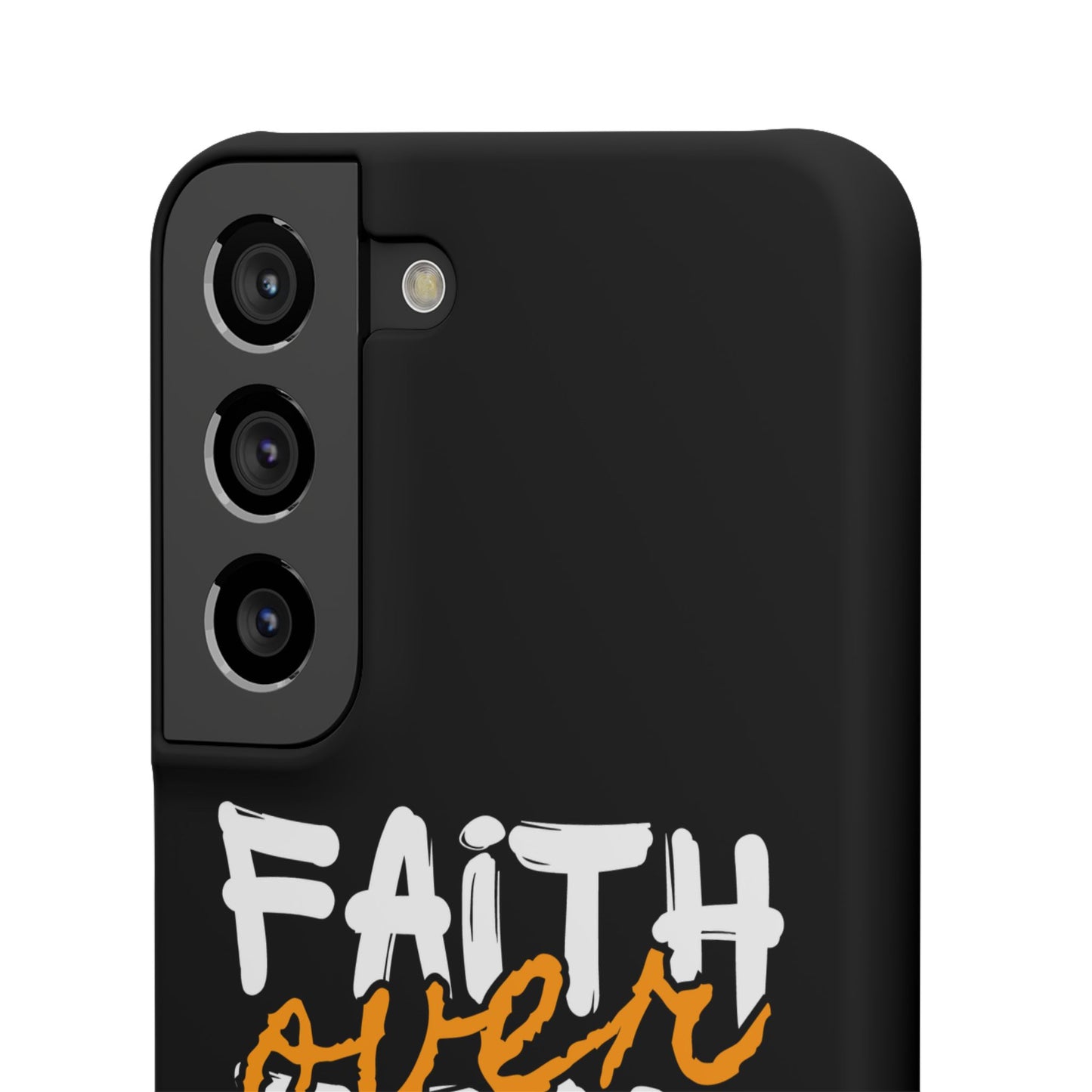 Faith Over Fear Phone Case — Christian Inspirational Snap Case