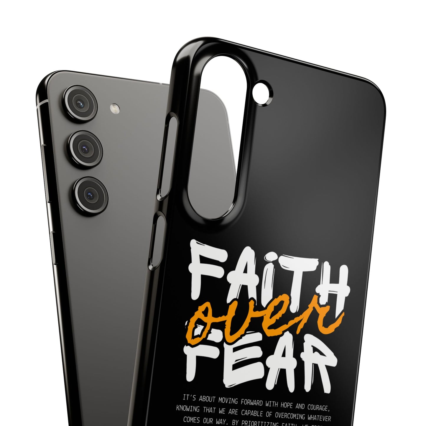 Faith Over Fear Phone Case — Christian Inspirational Snap Case