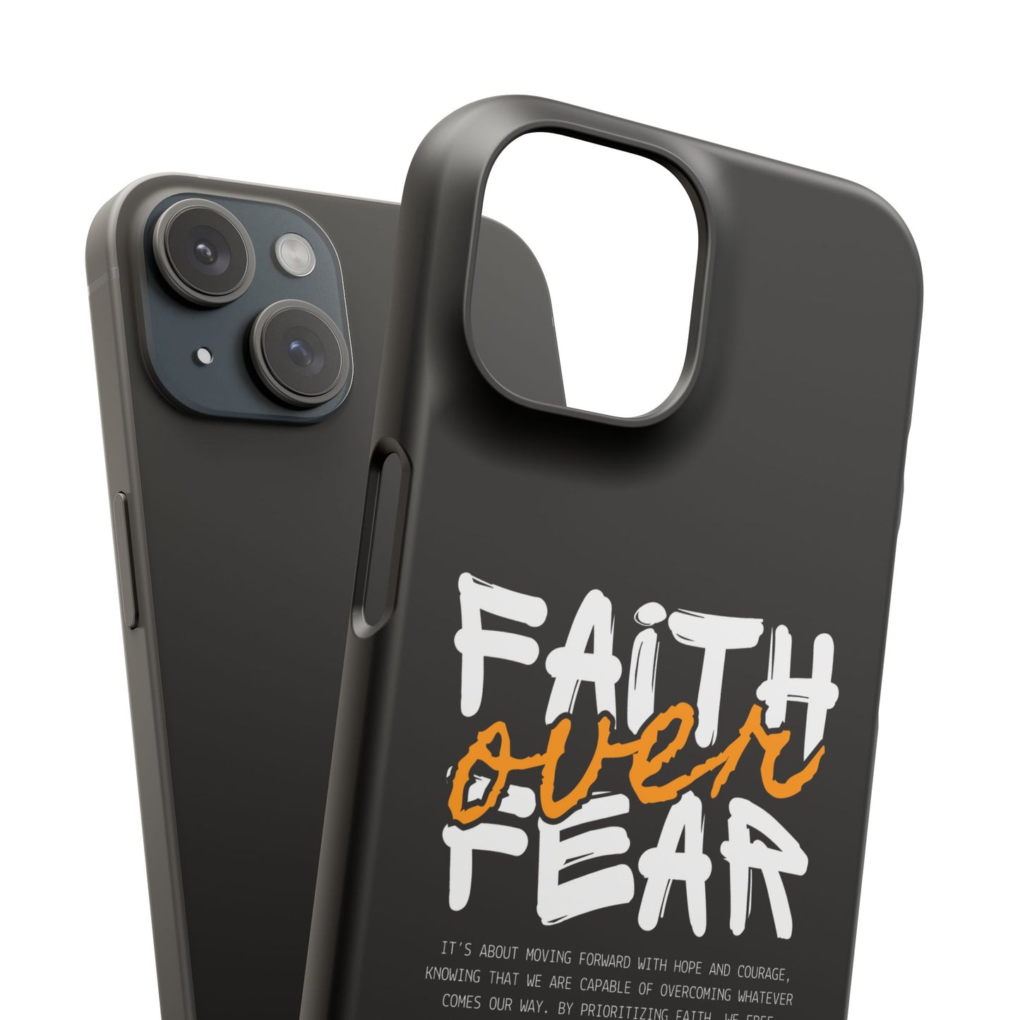Faith Over Fear Phone Case — Christian Inspirational Snap Case