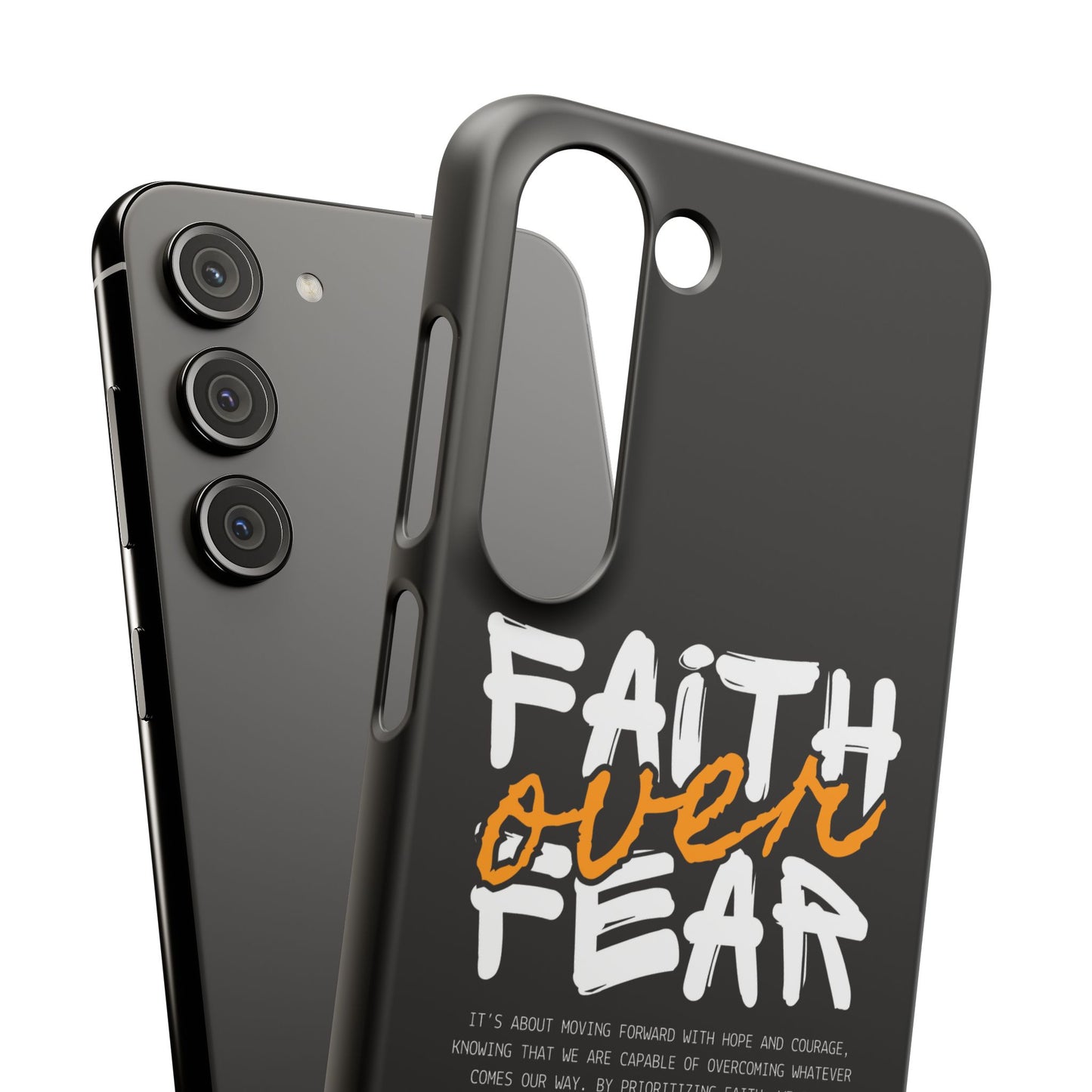 Faith Over Fear Phone Case — Christian Inspirational Snap Case