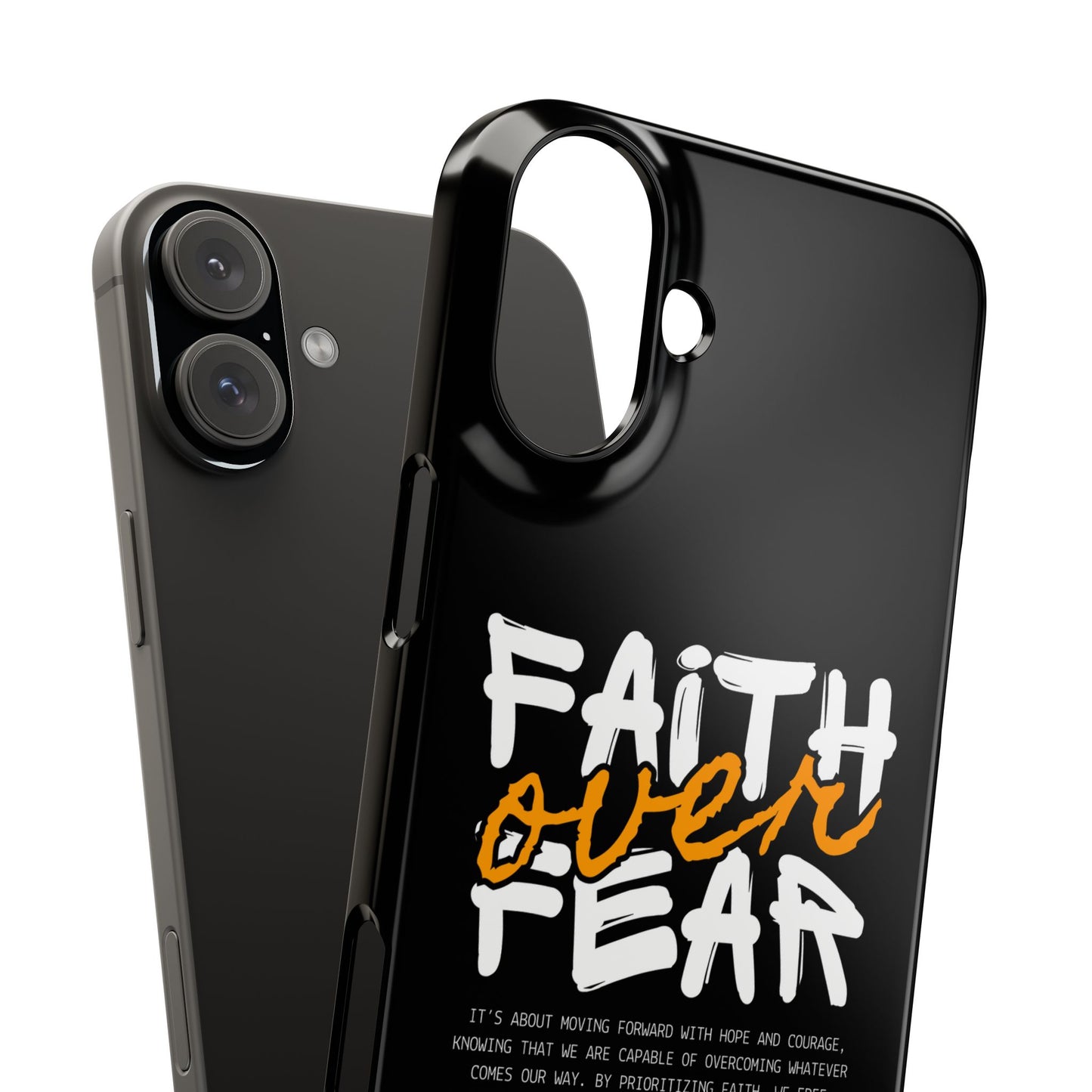 Faith Over Fear Phone Case — Christian Inspirational Snap Case