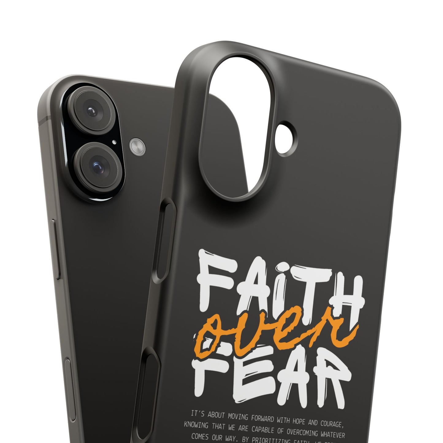 Faith Over Fear Phone Case — Christian Inspirational Snap Case