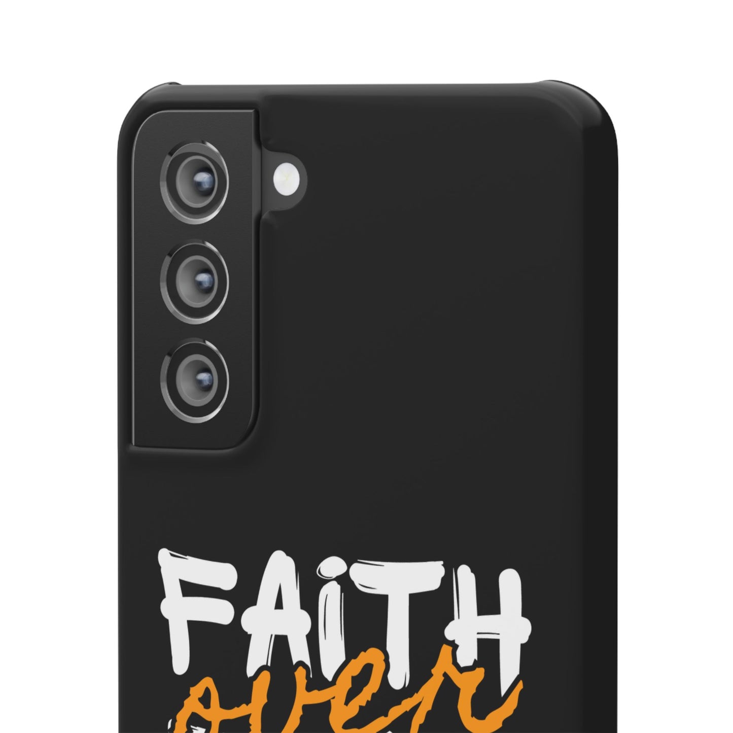 Faith Over Fear Phone Case — Christian Inspirational Snap Case