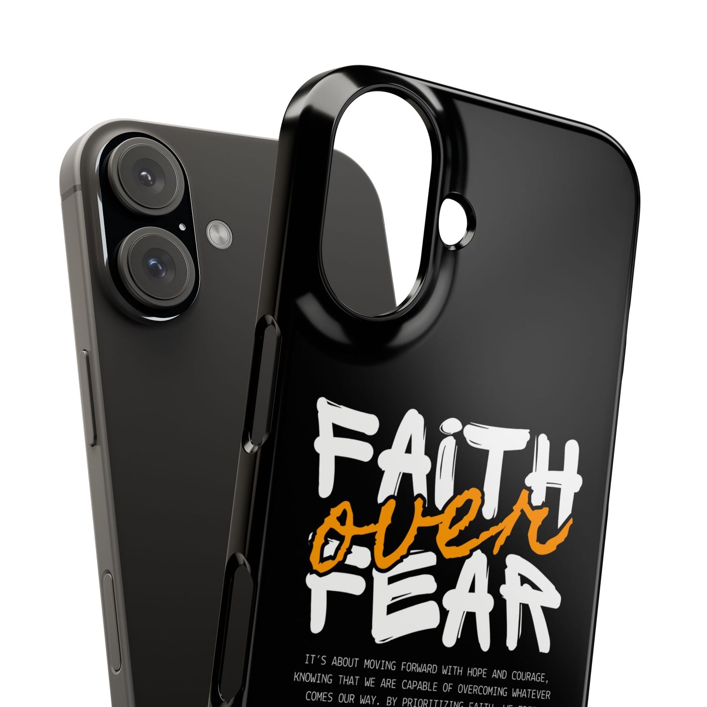 Faith Over Fear Phone Case — Christian Inspirational Snap Case