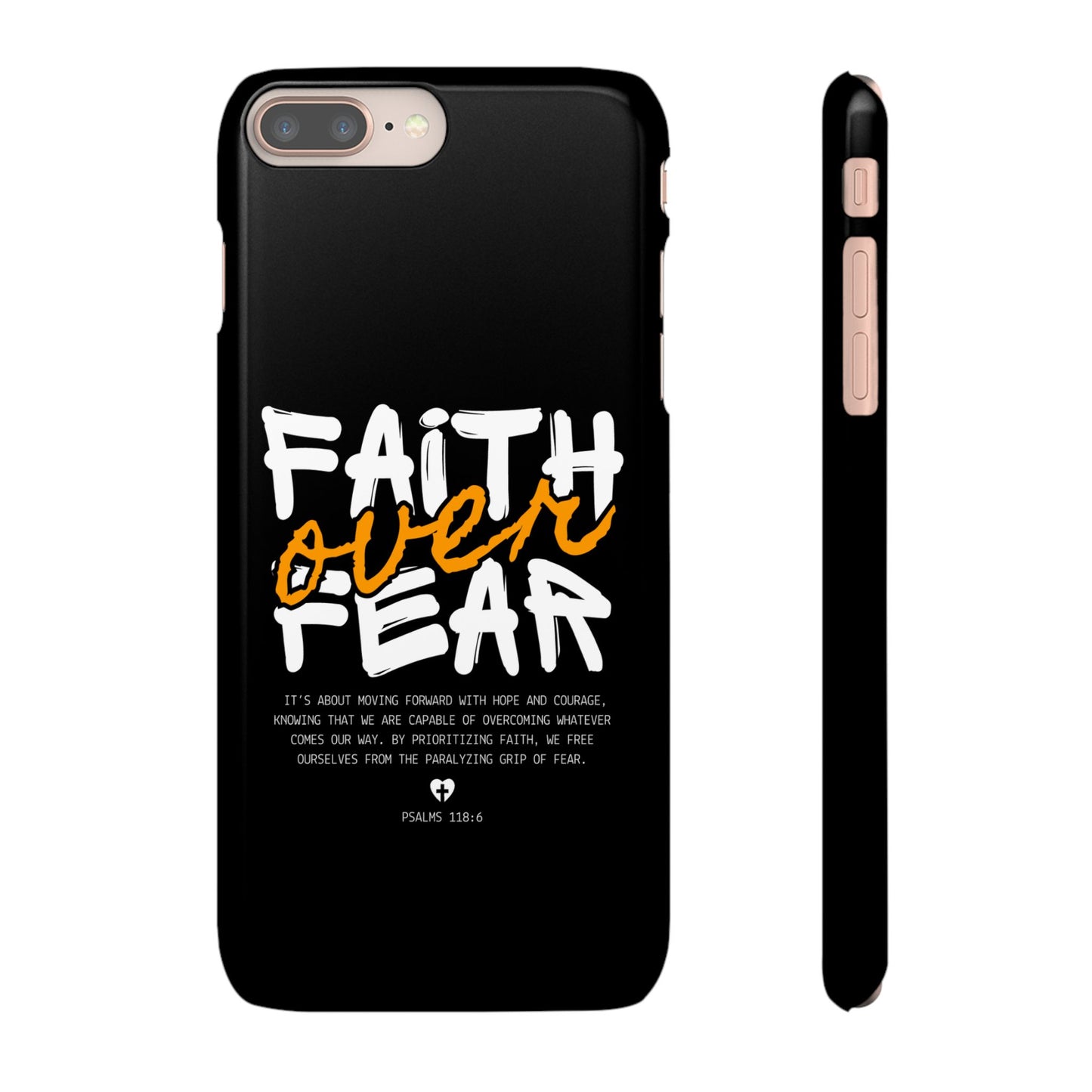 Faith Over Fear Phone Case — Christian Inspirational Snap Case