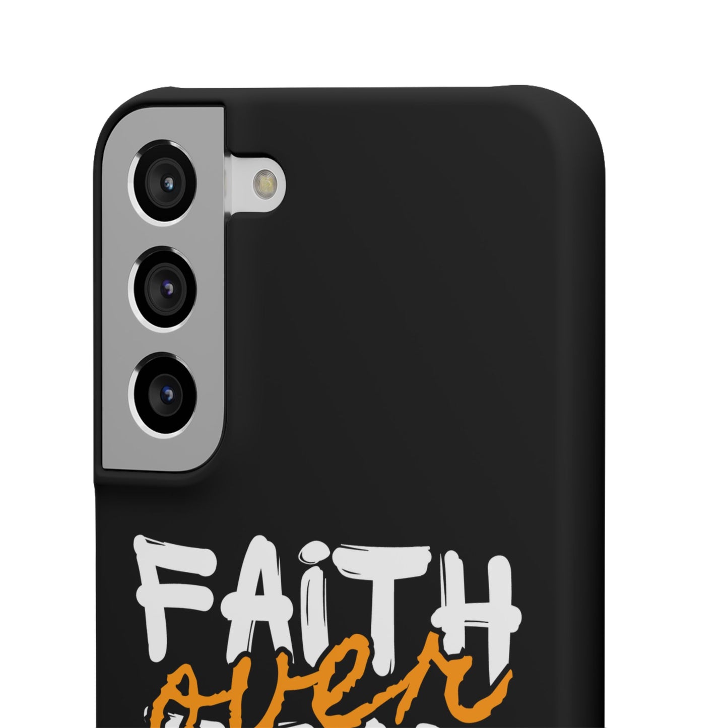 Faith Over Fear Phone Case — Christian Inspirational Snap Case