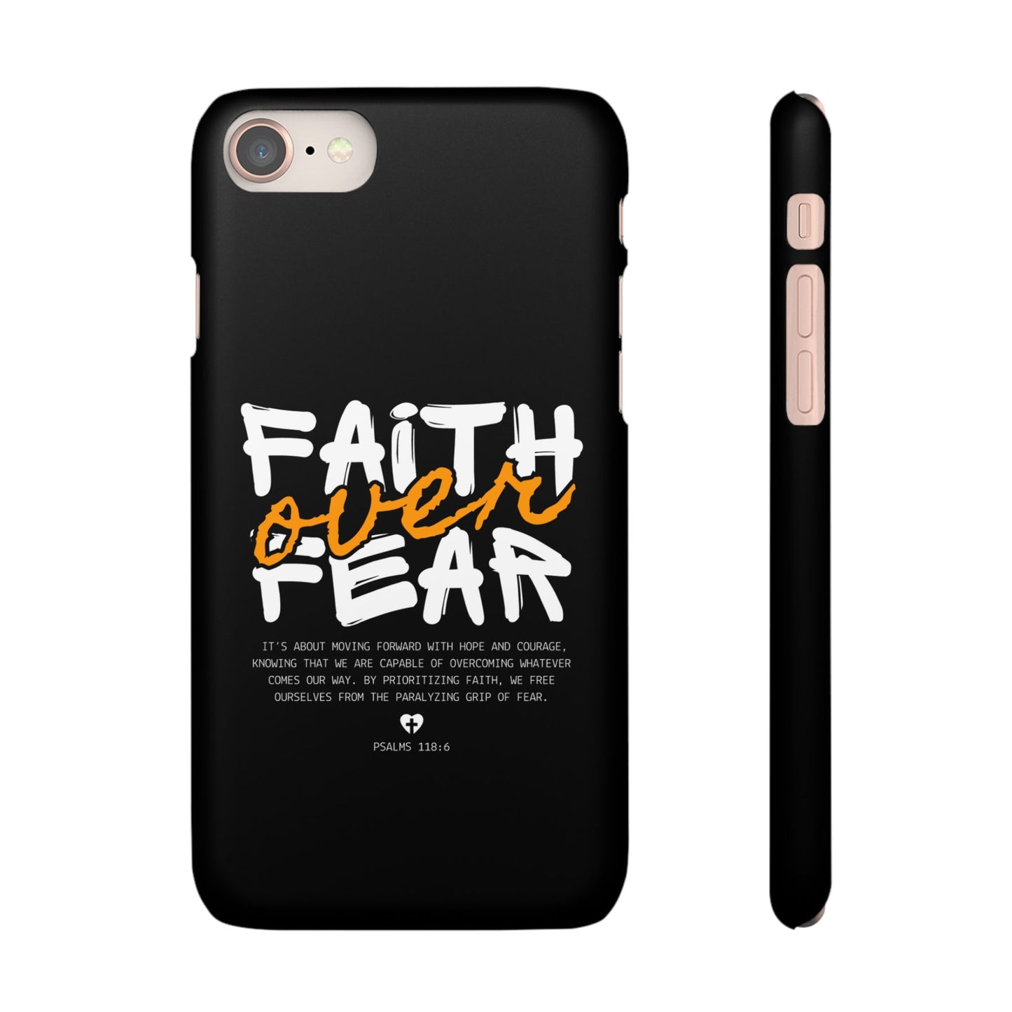 Faith Over Fear Phone Case — Christian Inspirational Snap Case