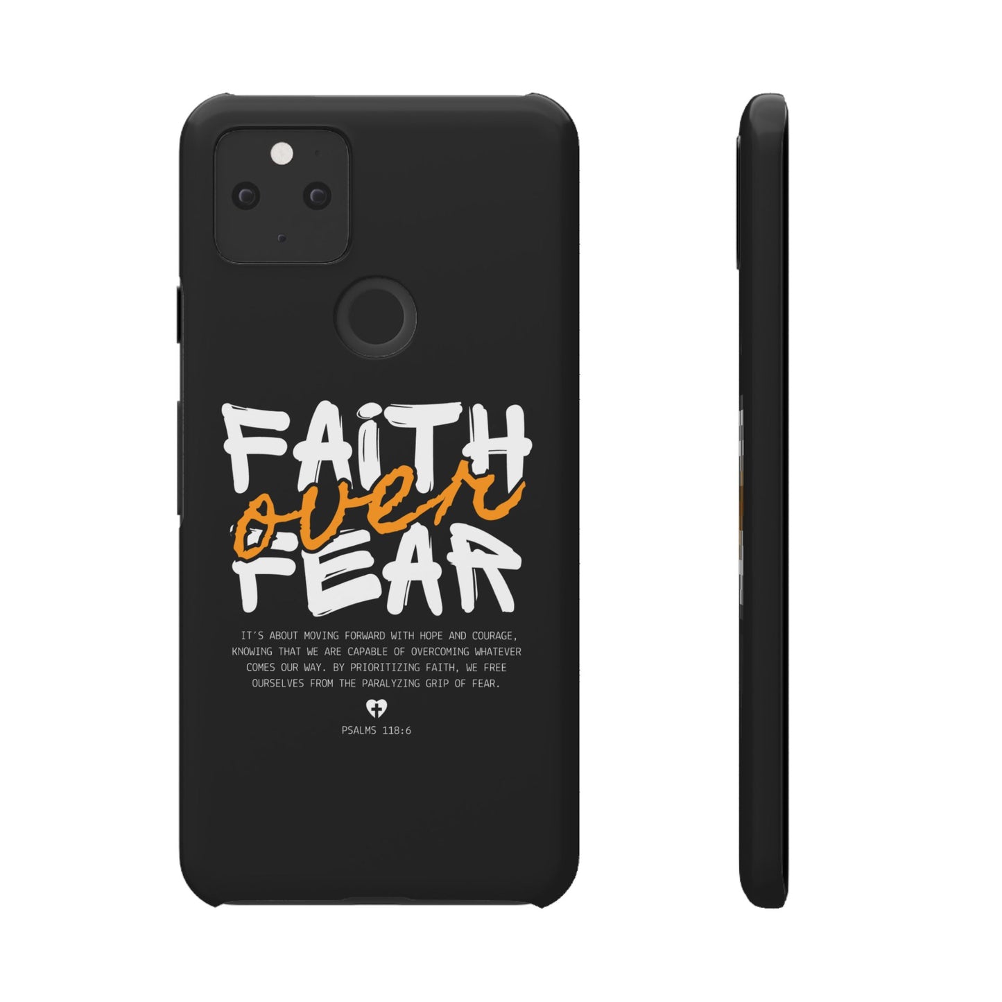 Faith Over Fear Phone Case — Christian Inspirational Snap Case