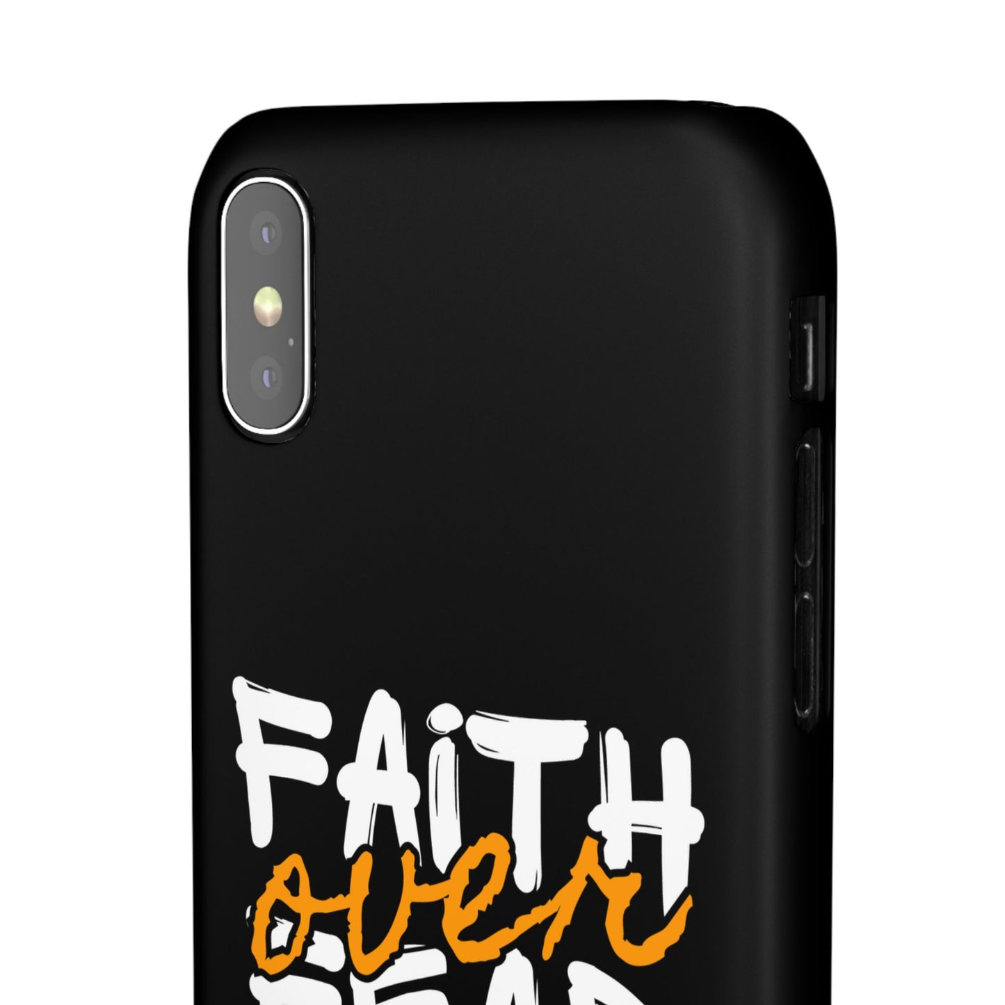 Faith Over Fear Phone Case — Christian Inspirational Snap Case