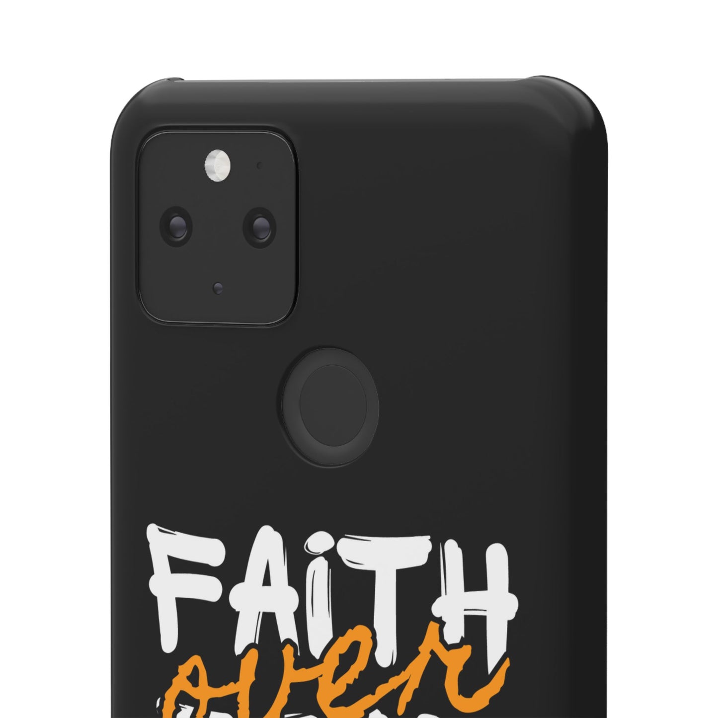 Faith Over Fear Phone Case — Christian Inspirational Snap Case